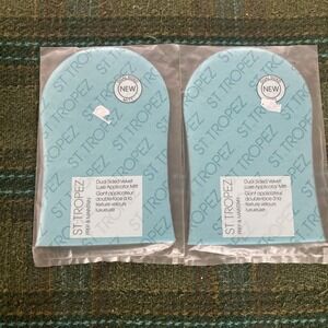 Lot of 2 St. Tropez Dual Sided Velvet Luxe Applicator Mitt- New, Sealed